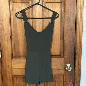 Army green romper